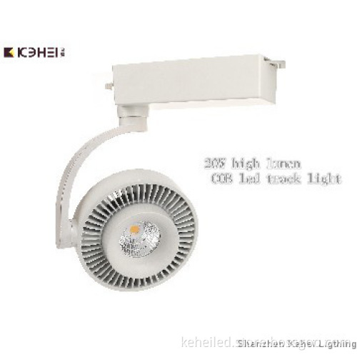 Matt White 20W led cob track light with 80/90 degree